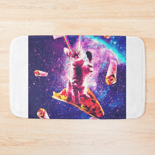 Item preview, Outer Space Taco Cat - Rainbow Laser Eyes, Burrito designed and sold by SkylerJHill.