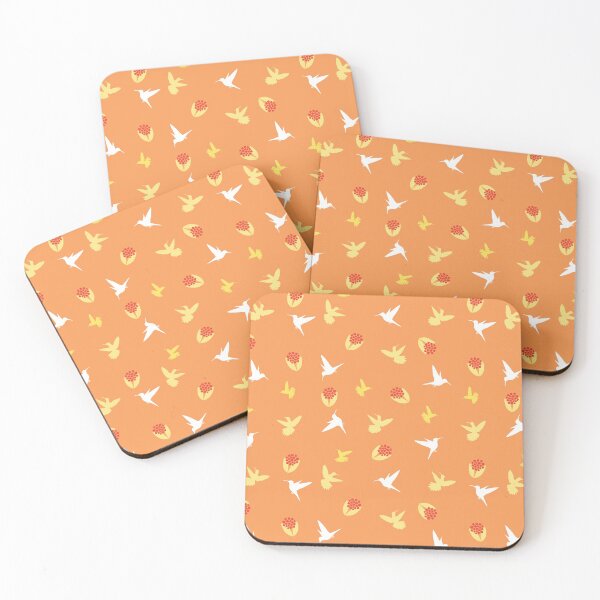 Item preview, Playful Hummingbirds (Orange) designed and sold by Kayla Page.