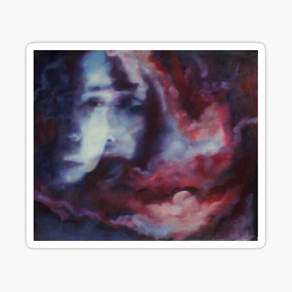 Melancholic Illusions - Abstract Clouds Oil Painting Sticker