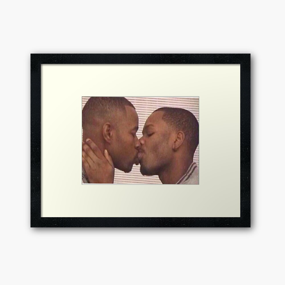 black men kissing