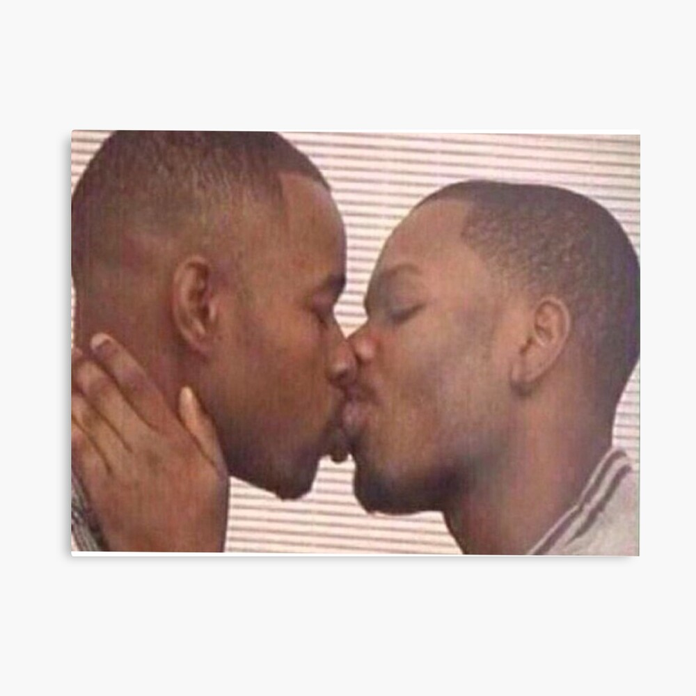 black men kissing