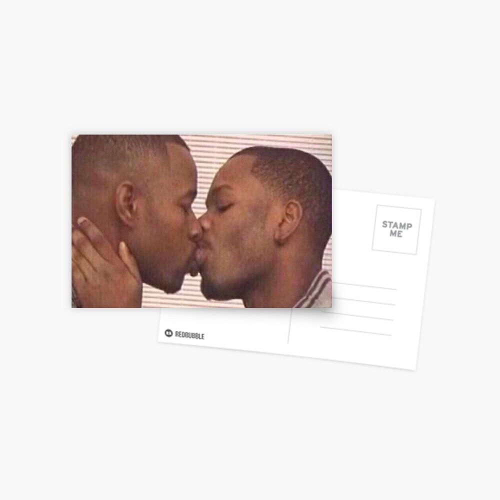 black men kissing