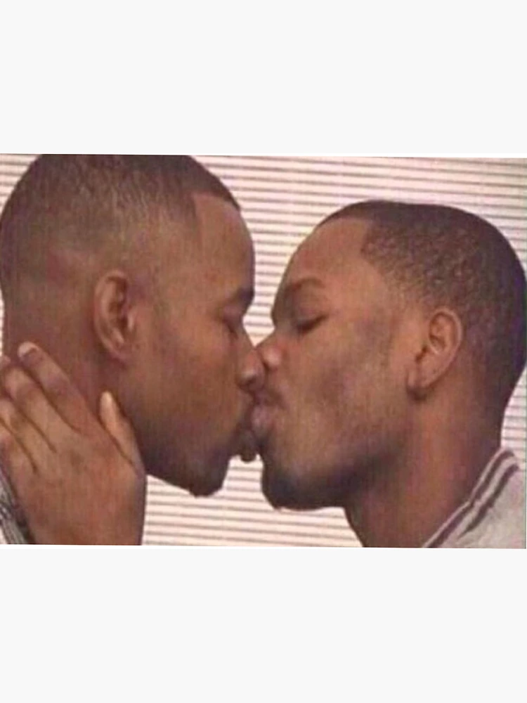 black men kissing