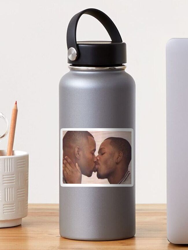 black men kissing Coffee Mug for Sale by yeeyeeinthechat