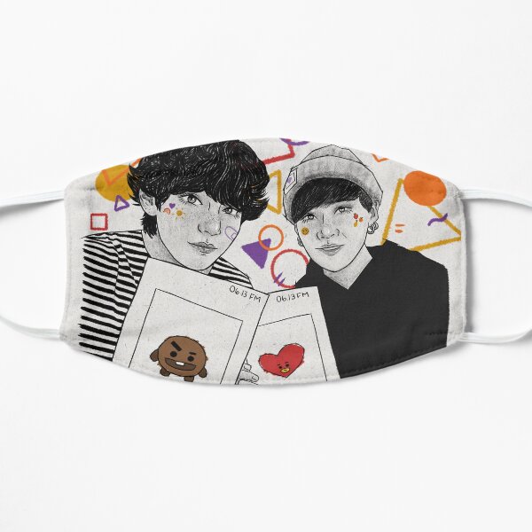 doodles with taegi Flat Mask