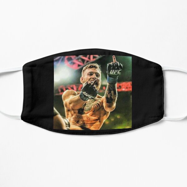 Diseño del dedo medio de Conor McGregor Mascarilla plana