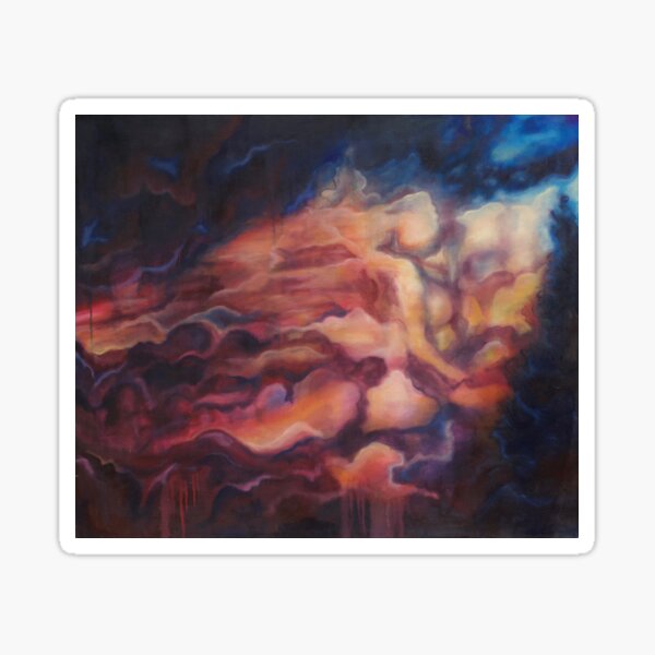 Clarity - Colorful Abstract Oil Painting Sticker