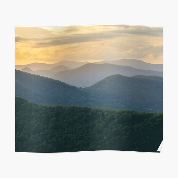 "Appalachian Mountains Tapestry " Poster for Sale by mbarimo7  Redbubble