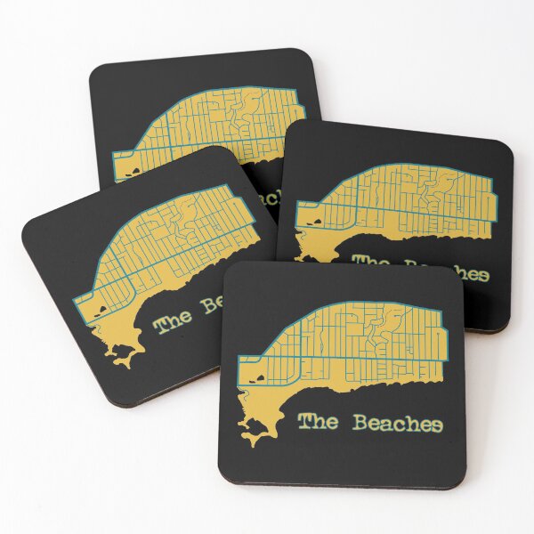 Item preview, The Beaches Map designed and sold by TeeOhGraphics.