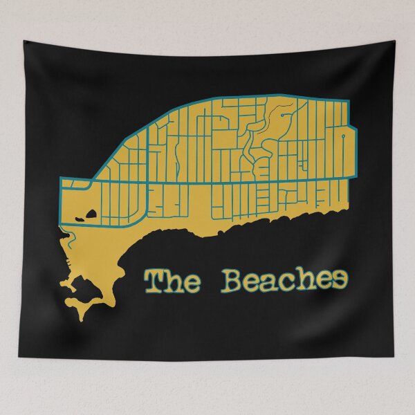 Item preview, The Beaches Map designed and sold by TeeOhGraphics.