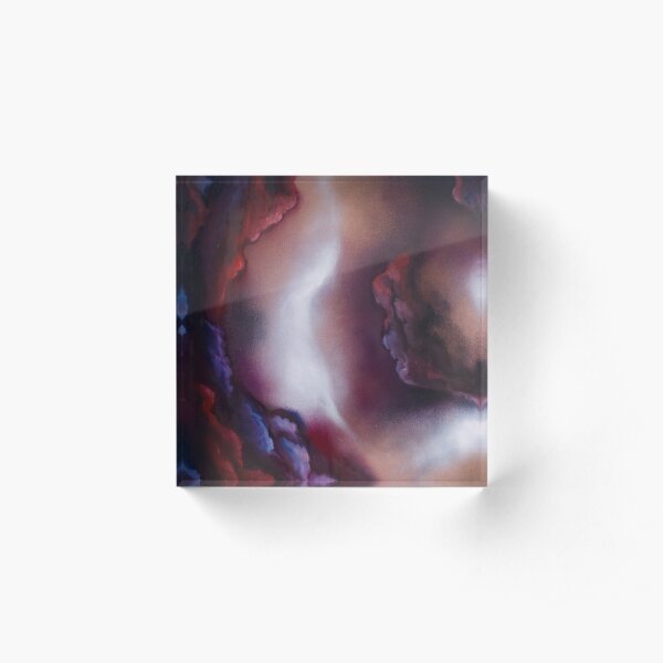 Intergalactic Ponderings - Abstract Oil Painting Acrylic Block