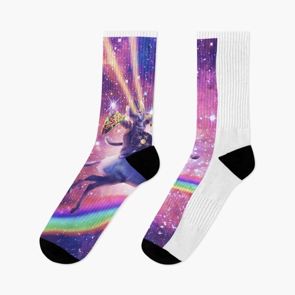 Item preview, Lazer Warrior Space Cat Riding Unicorn Eating Taco designed and sold by SkylerJHill.