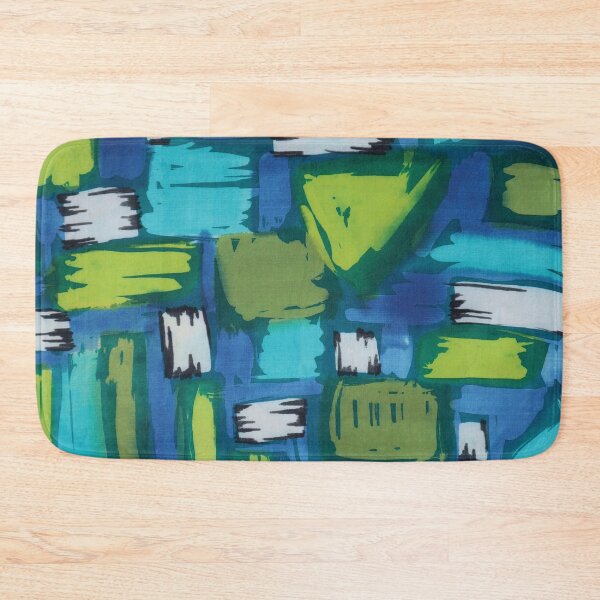Item preview, Blue and Green Abstract Geometric designed and sold by Leslie Rogers Todder.
