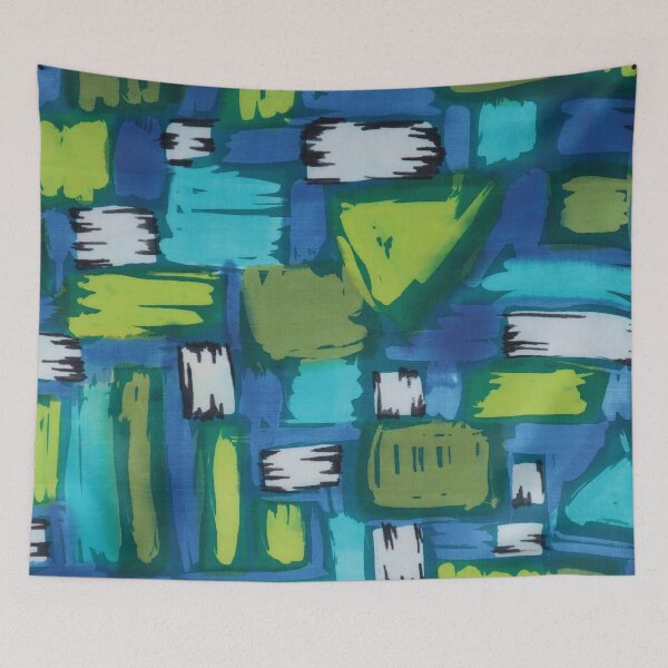 Item preview, Blue and Green Abstract Geometric designed and sold by Leslie Rogers Todder.