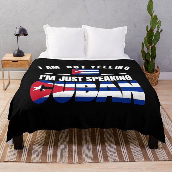 Item preview, I'm Not Yelling I'm Cuban Flag T Shirt Merch designed and sold by PRINTS2HOT.