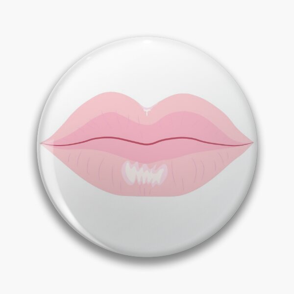 Item preview, Pink Shiny Lips Closed Mouth designed and sold by LizzyizzyDesign.
