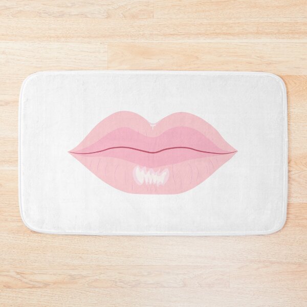Item preview, Pink Shiny Lips Closed Mouth designed and sold by LizzyizzyDesign.