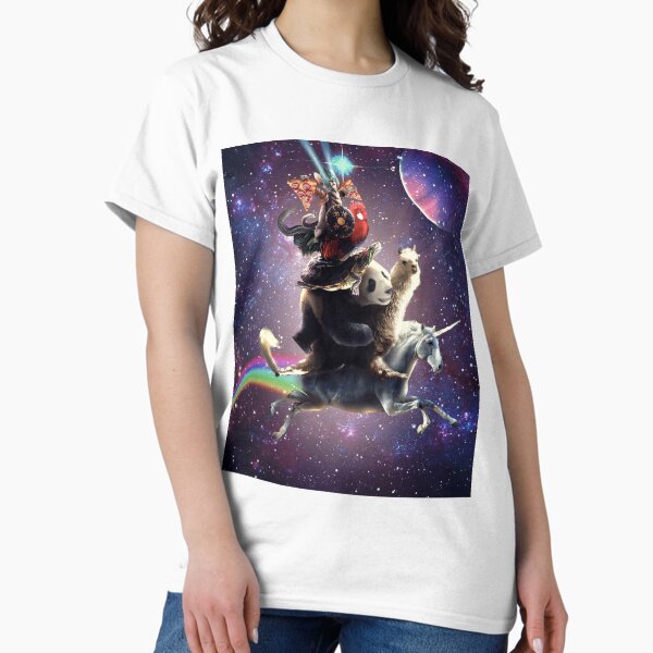 Item preview, Cat Riding Chicken Turtle Panda Llama Unicorn designed and sold by SkylerJHill.
