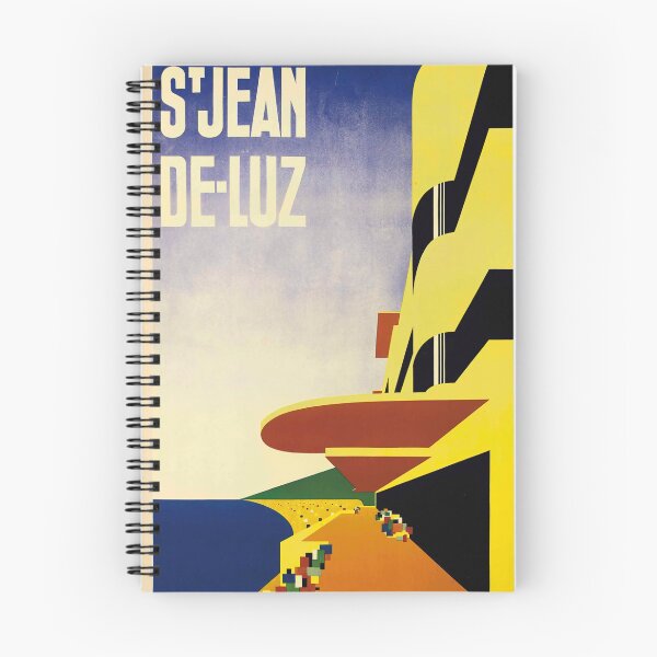 Item preview, St Jean de Luz vintage travel poster designed and sold by stickart-marek.
