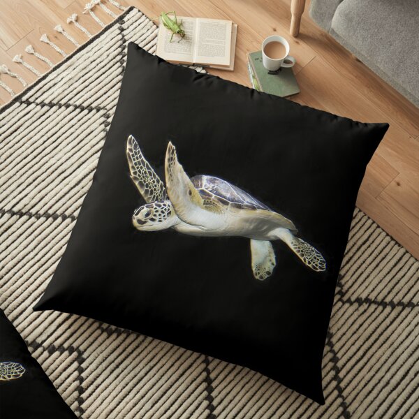 Marine Turtle Floor Pillow