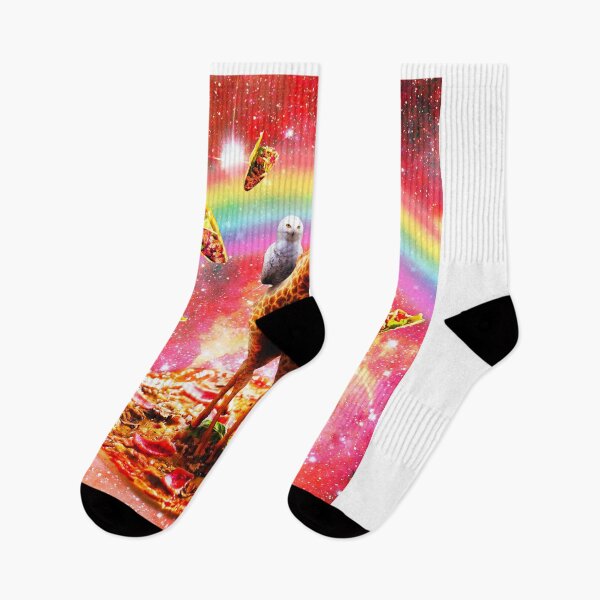 Item preview, Space Owl Riding Giraffe Unicorn - Pizza & Taco designed and sold by SkylerJHill.