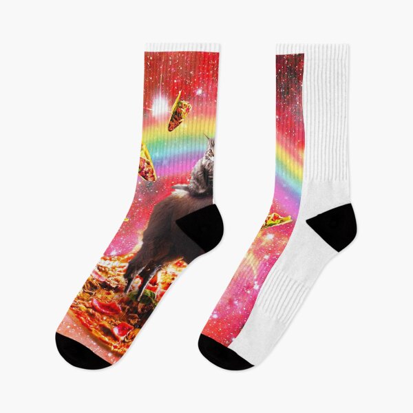 Item preview, Space Cat Riding Llama Unicorn - Pizza & Taco designed and sold by SkylerJHill.