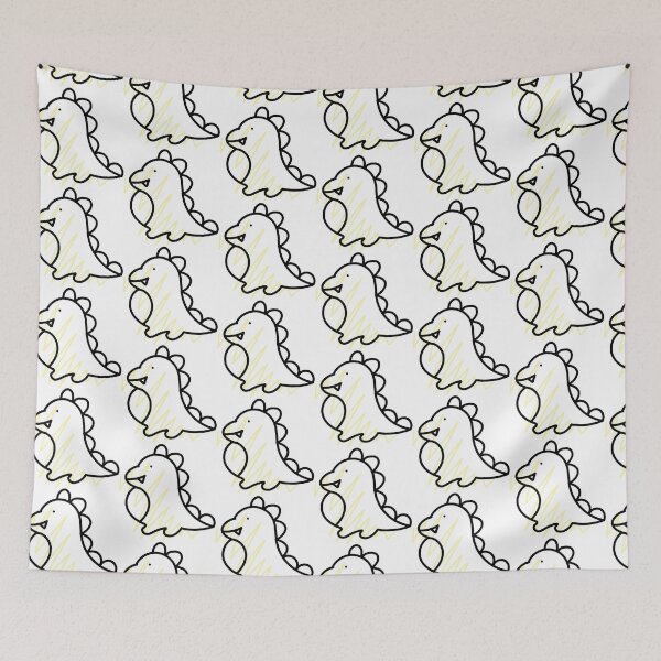 Item preview,  Yellow Squiggly Dinosaur designed and sold by trinhvchristine.