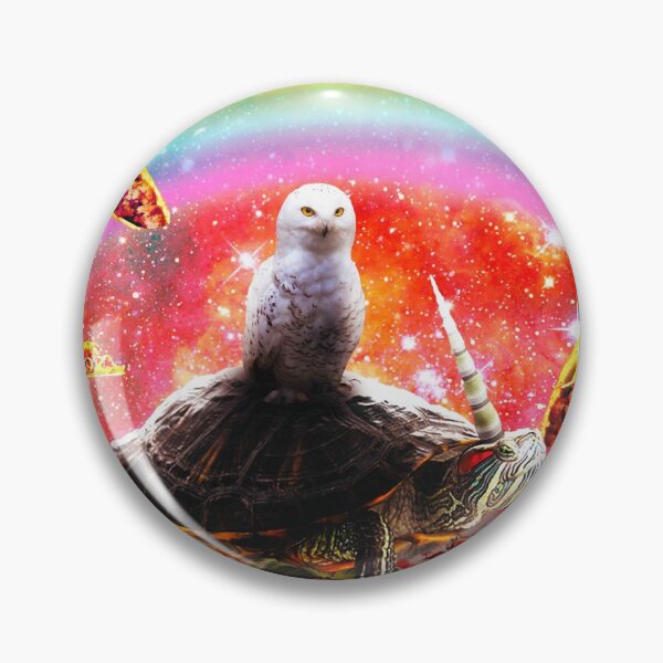 Item preview, Space Owl Riding Turtle Unicorn - Pizza & Taco designed and sold by SkylerJHill.