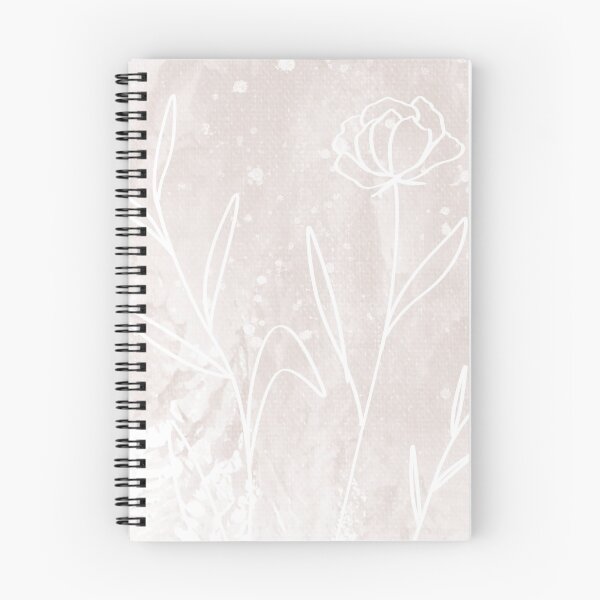 Item preview, Arte lineal floral - blanco designed and sold by SarahBrigid.