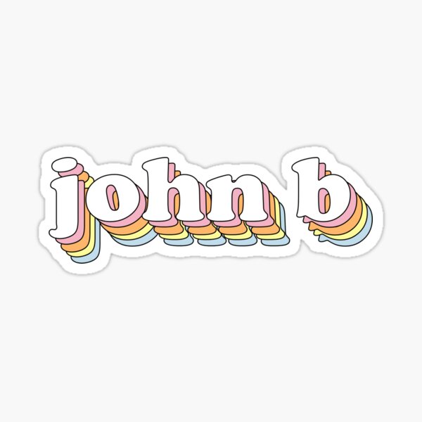 "Groovy John B" Sticker by magdalayna Redbubble