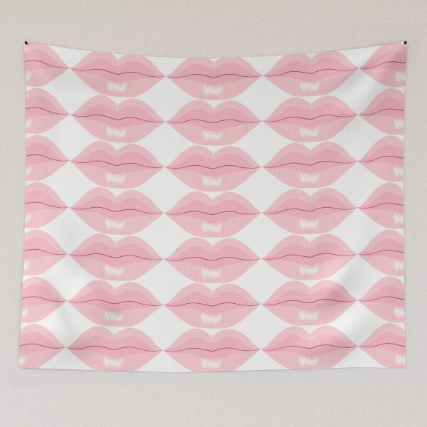 Item preview, Pink Shiny Lips Closed Mouth designed and sold by LizzyizzyDesign.