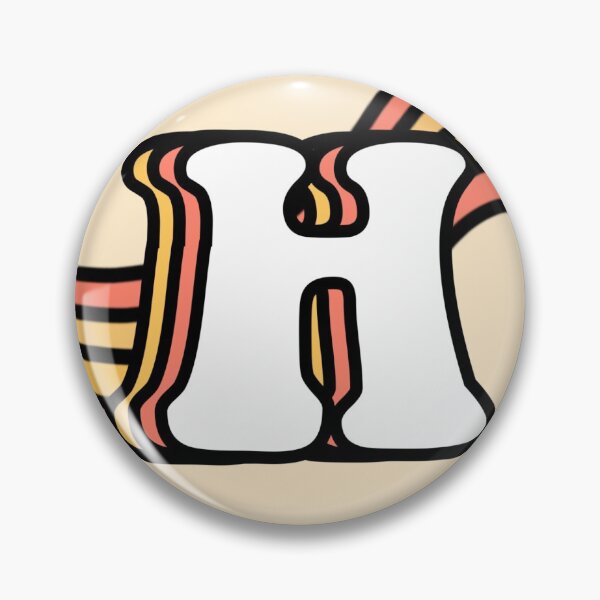 Item preview, Retro Alphabet Letter H designed and sold by rebeccacarrizal.
