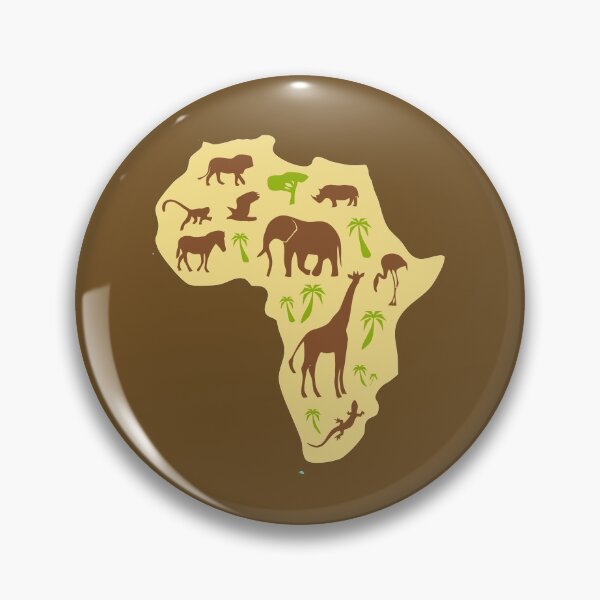 Item preview, AFRICA MAP WILDLIFE designed and sold by ReignGFX.