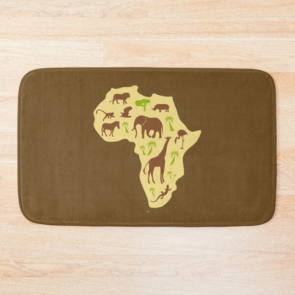 Item preview, AFRICA MAP WILDLIFE designed and sold by ReignGFX.