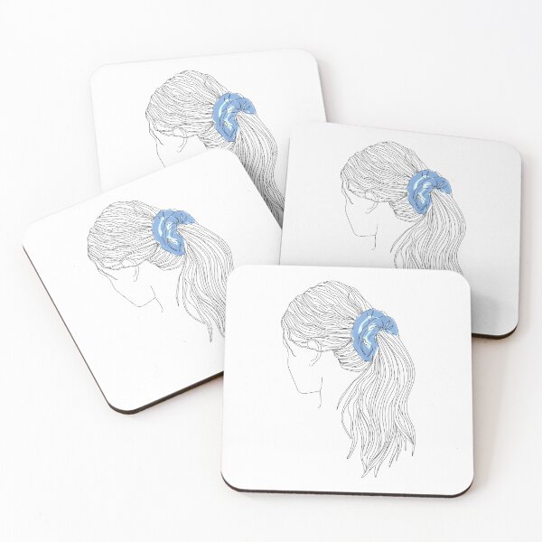 Item preview, blue scrunchie ponytail designed and sold by rachel-182.