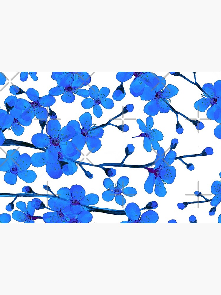 Cherry Blossom blue, Chinoiserie by MagentaRose