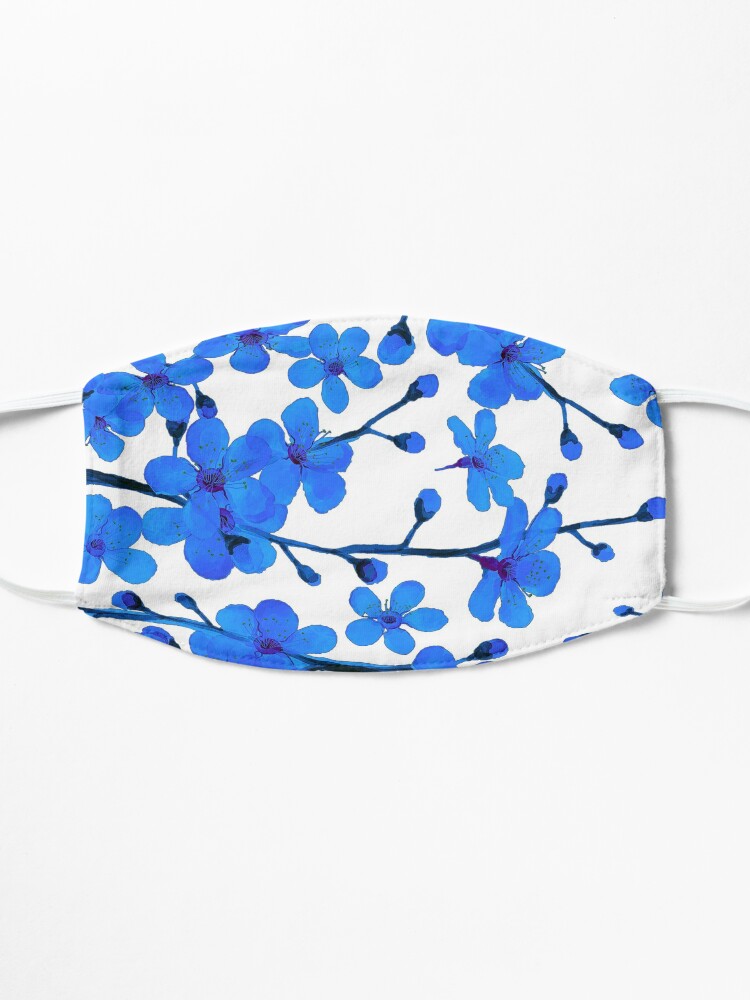 Alternate view of Cherry Blossom blue, Chinoiserie Mask