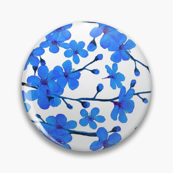 Item preview, Azul flor de cerezo, chinoiserie designed and sold by MagentaRose.