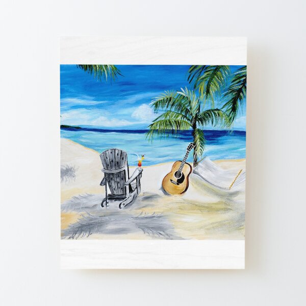 Beach Time with Martin Wood Mounted Print