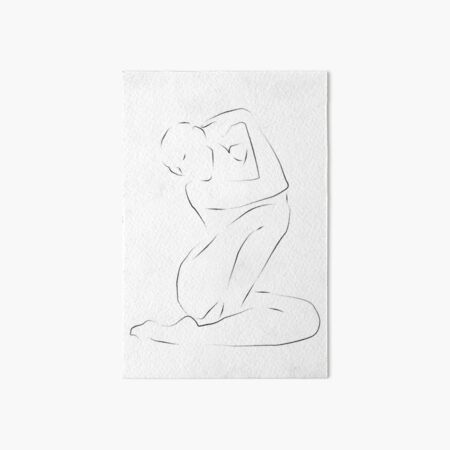 delicate // line art minimalism Art Board Print