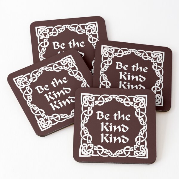 Item preview, Be the Kind Kind - BLACK (Celtic knots) ==  Also, "black on white" design designed and sold by seize39.