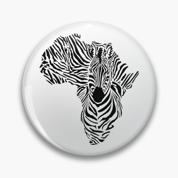 Item preview, AFRICA ZEBRA MAP designed and sold by ReignGFX.