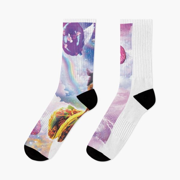 Item preview, Space Sloth Riding Giraffe Unicorn - Taco & Donut designed and sold by SkylerJHill.
