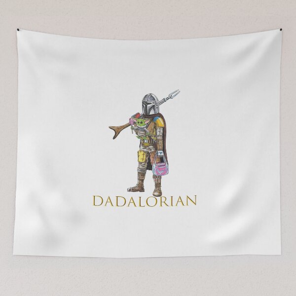 Item preview, Dadalorian funny illustration, fathers day designed and sold by Amineharoni.