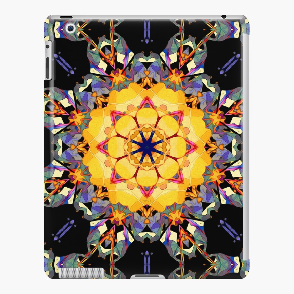 Golden Flower Abstract iPad Case & Skin