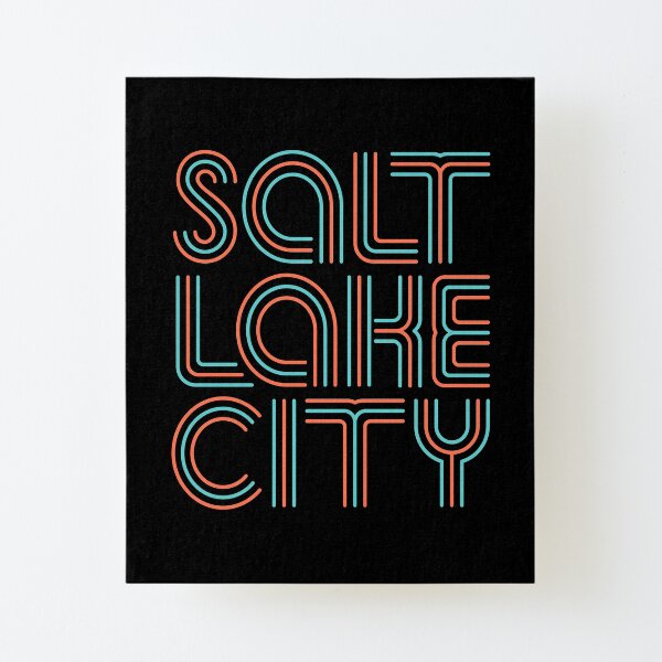 Salt Lake City Canvas Mounted Print