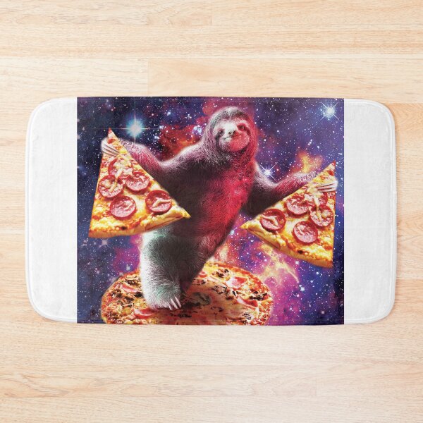 Item preview, Funny Space Sloth With Pizza designed and sold by SkylerJHill.