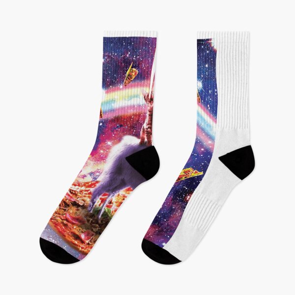 Item preview, Laser Eyes Outer Space Cat Riding On Llama Unicorn designed and sold by SkylerJHill.