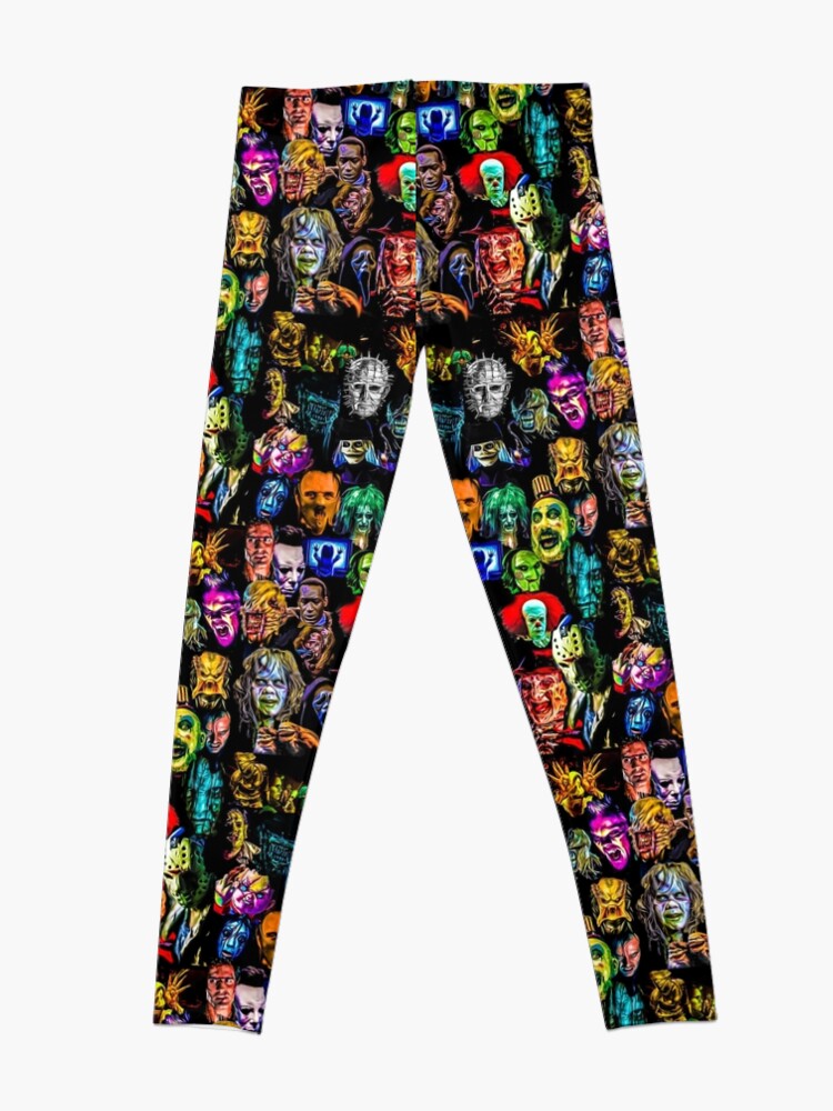 Alternate view of horror film baddies legends Leggings