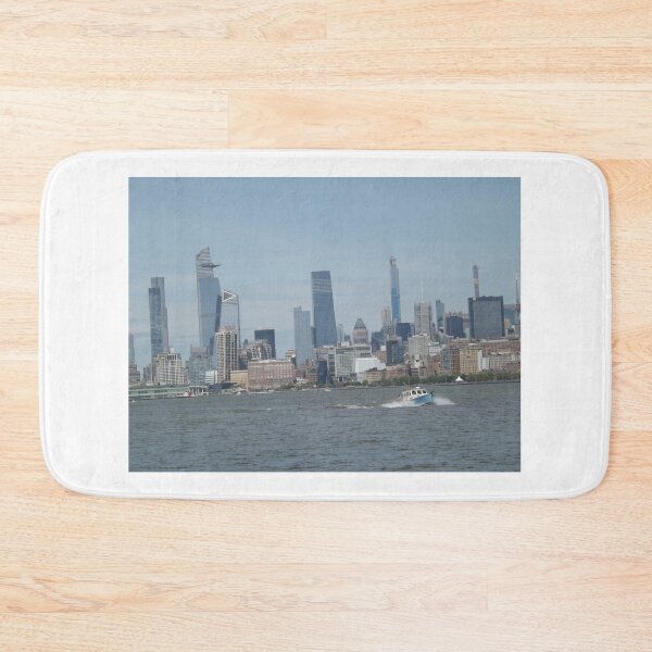Item preview, Boat on the Hudson River, Manhattan Skyline, New York City designed and sold by lenspiro.